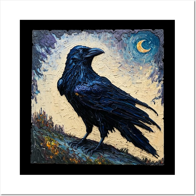 Gothic raven oil painting Wall Art by Lexicon Theory